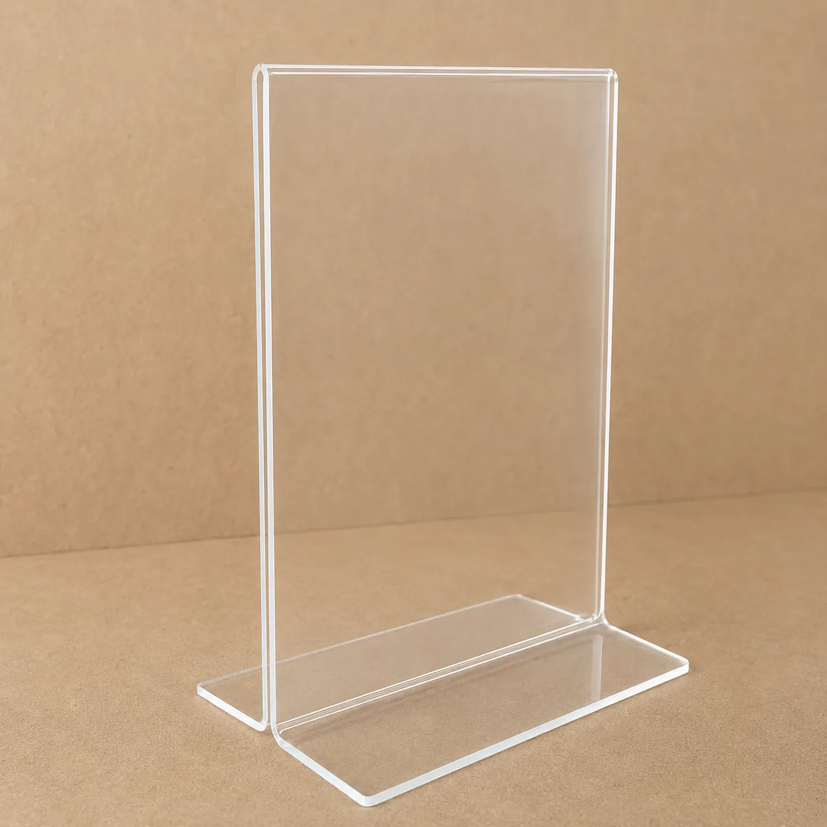 Display de mesa transparente produzido em acrílico